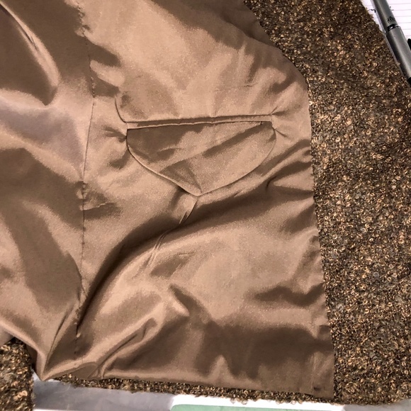 Vintage Pietrefesa Alpaca Wool Marbled Brown Blazer, Size 10 - Picture 3 of 8